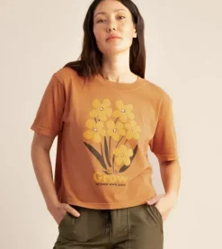 Bloom Boxy Crop Premium Tee