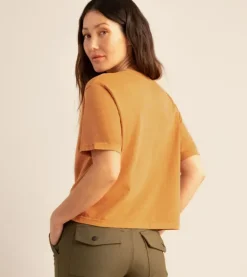 Bloom Boxy Crop Premium Tee