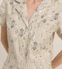 Layover Short Sleeve Jumpsuit