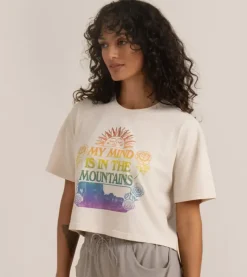 Mountain Cropped Boxy Premium Tee