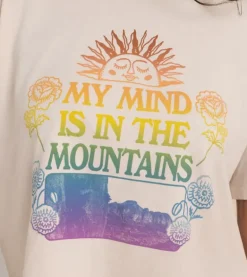 Mountain Cropped Boxy Premium Tee