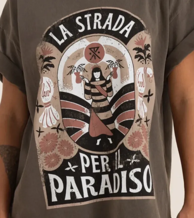 Road To Paradise Oversized Premium Tee