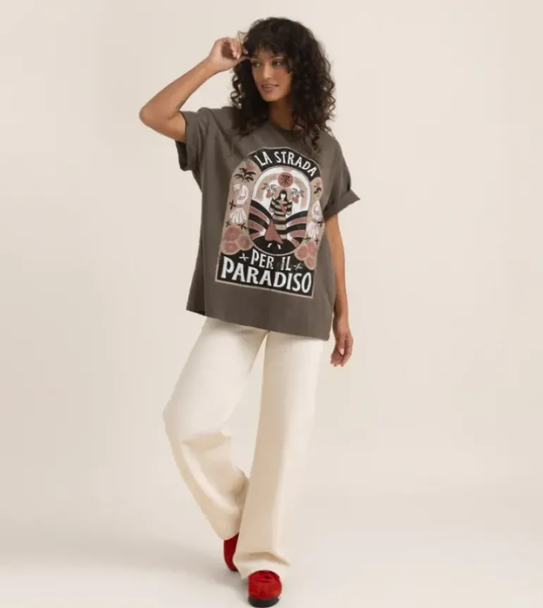 Road To Paradise Oversized Premium Tee