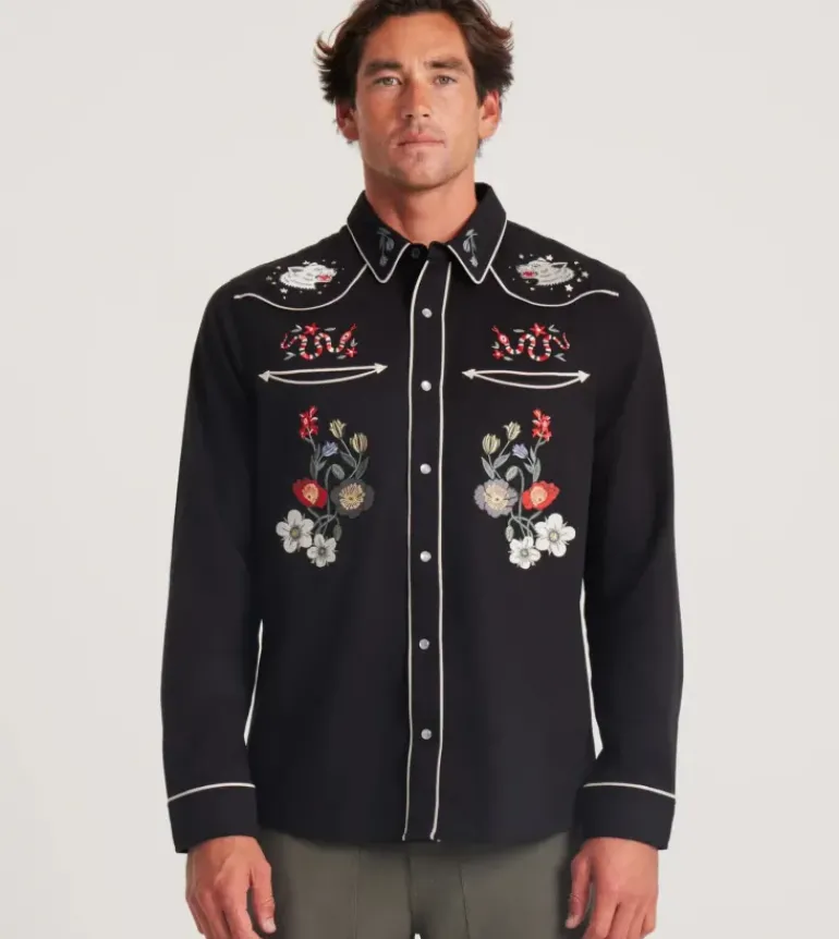 The Lone Wolf Long Sleeve Button Up Shirt