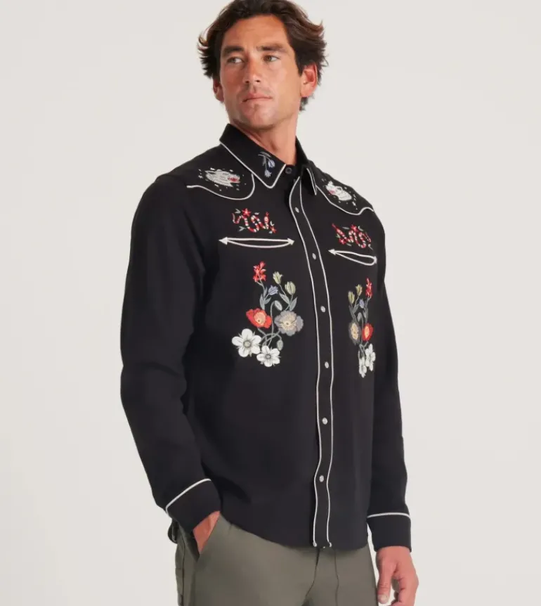 The Lone Wolf Long Sleeve Button Up Shirt
