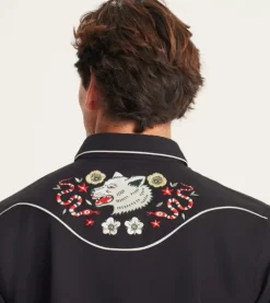 The Lone Wolf Long Sleeve Button Up Shirt