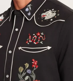 The Lone Wolf Long Sleeve Button Up Shirt